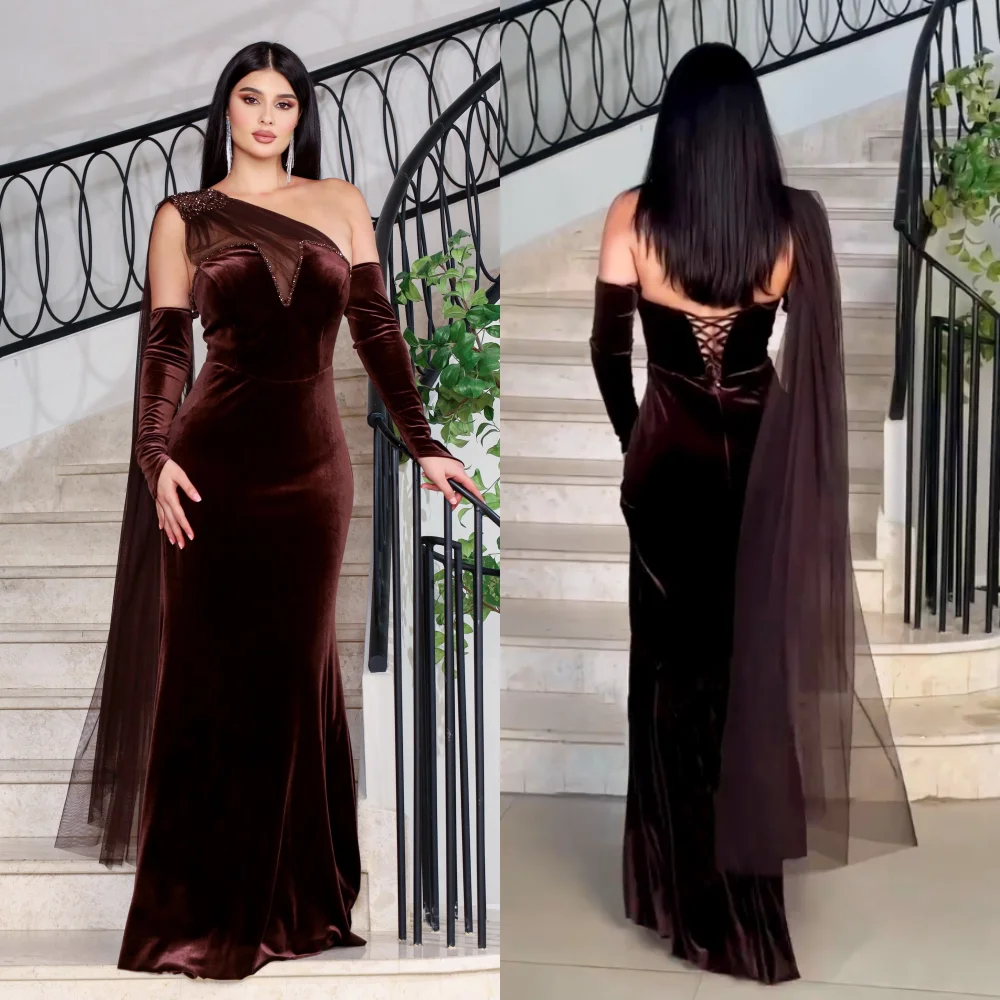 Customized Formal Evening Dress Glitter Classic One-shoulder Trumpet Long Dresses Bespoke Occasion Elegant Party Wedding Classic
Customized Formal Evening Dress Glitter Classic One-shoulder Trumpet Long Dresses Bespoke Occasion Elegant Party Wedding Classic