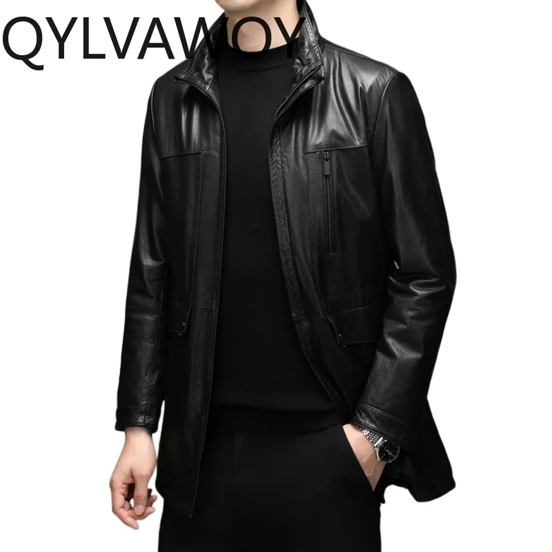 QYLVAWOY Real Leather Jackets Man Oil Wax Cowhide Leather Coats Black Jackets for Man Loose Mens Jacket Lapel Veste Cuire Homme
QYLVAWOY Real Leather Jackets Man Oil Wax Cowhide Leather Coats Black Jackets for Man Loose Mens Jacket Lapel Veste Cuire Homme