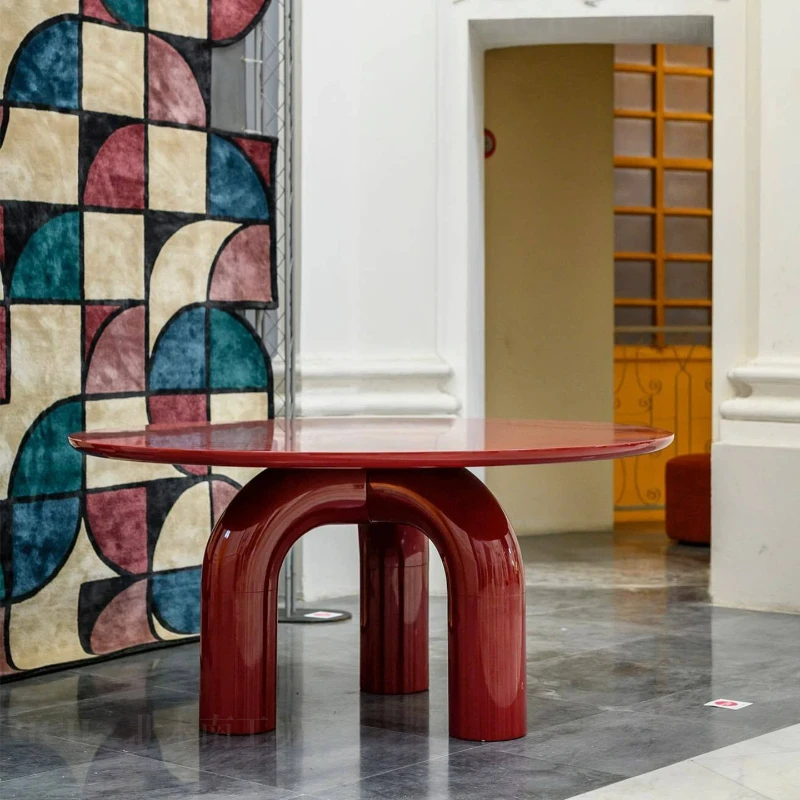 1.2 meters round dining table solid wood dining table hotel lobby lobby flower a few red piano paint
1.2 meters round dining table solid wood dining table hotel lobby lobby flower a few red piano paint