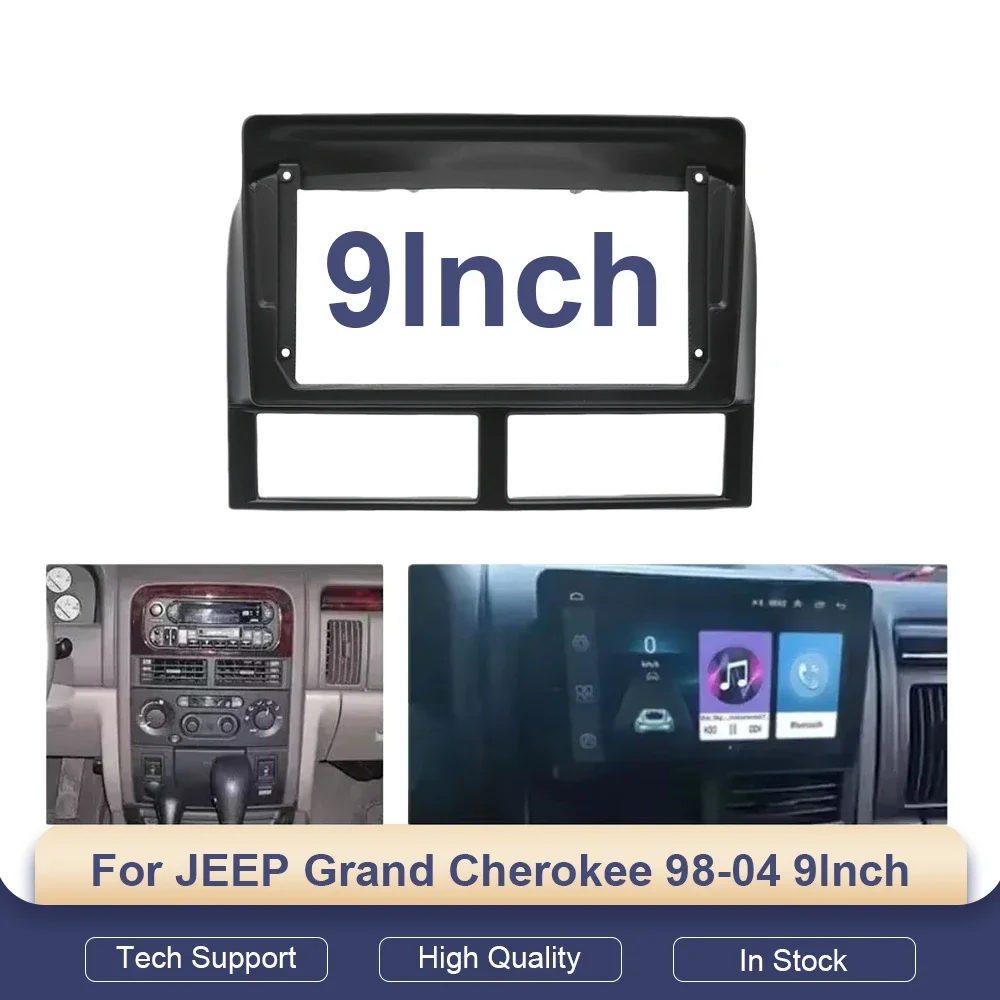 Рамка автомагнитолы для JEEP Grand Cherokee 98-04, установочный комплект для DVD-стереосистемы, монтажная панель, накладка на приборную панель
Рамка автомагнитолы для JEEP Grand Cherokee 98-04, установочный комплект для DVD-стереосистемы, монтажная панель, накладка на приборную панель