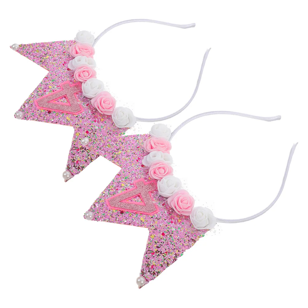 2pcs Birthday Crown For : 4Th Tiara Sequin Party Headband Comfortable Reusable Birthday Crown
2pcs Birthday Crown For : 4Th Tiara Sequin Party Headband Comfortable Reusable Birthday Crown