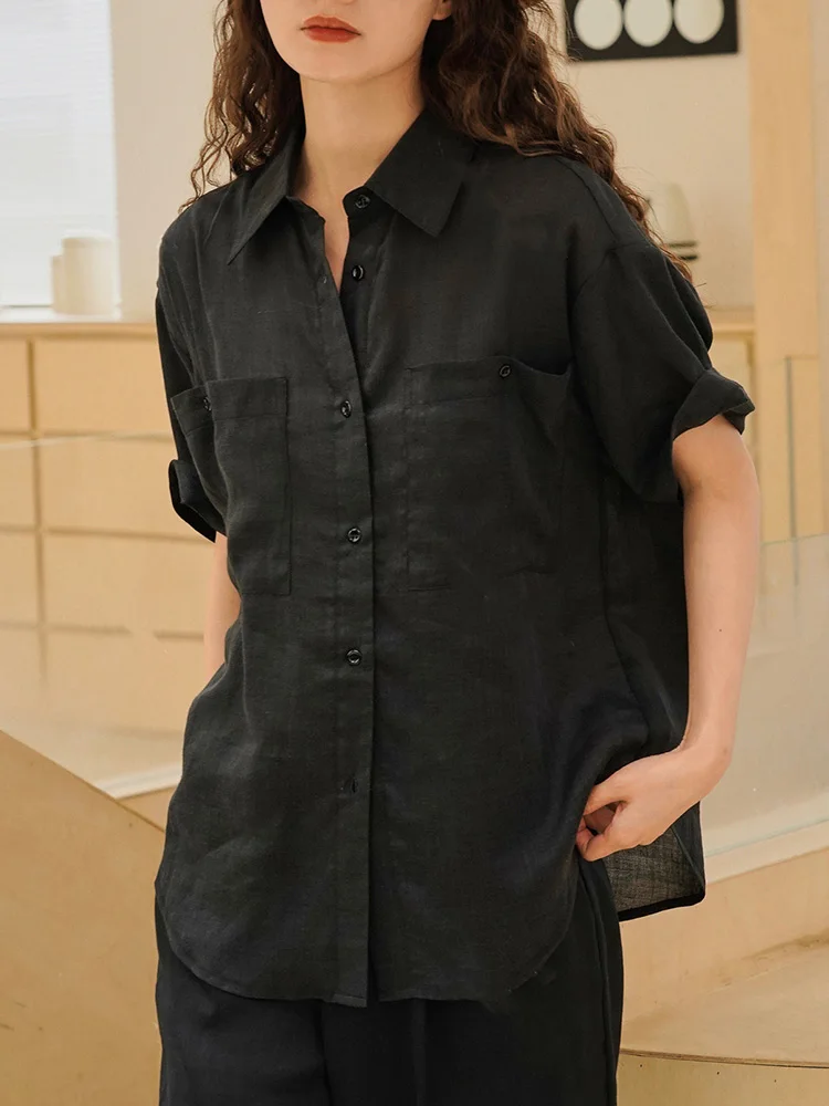 2024 Summer Women Vintage Ramie Short Sleeve Shirts Ladies Streetwear Korean Fashion Loose Blouses Sun Protection Clothing
2024 Summer Women Vintage Ramie Short Sleeve Shirts Ladies Streetwear Korean Fashion Loose Blouses Sun Protection Clothing