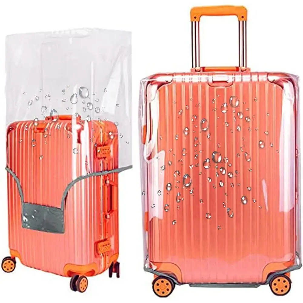 20-21 Inch Clear TSA-Approved Carry-On Luggage Cover Protector for Travel Accessories
20-21 Inch Clear TSA-Approved Carry-On Luggage Cover Protector for Travel Accessories