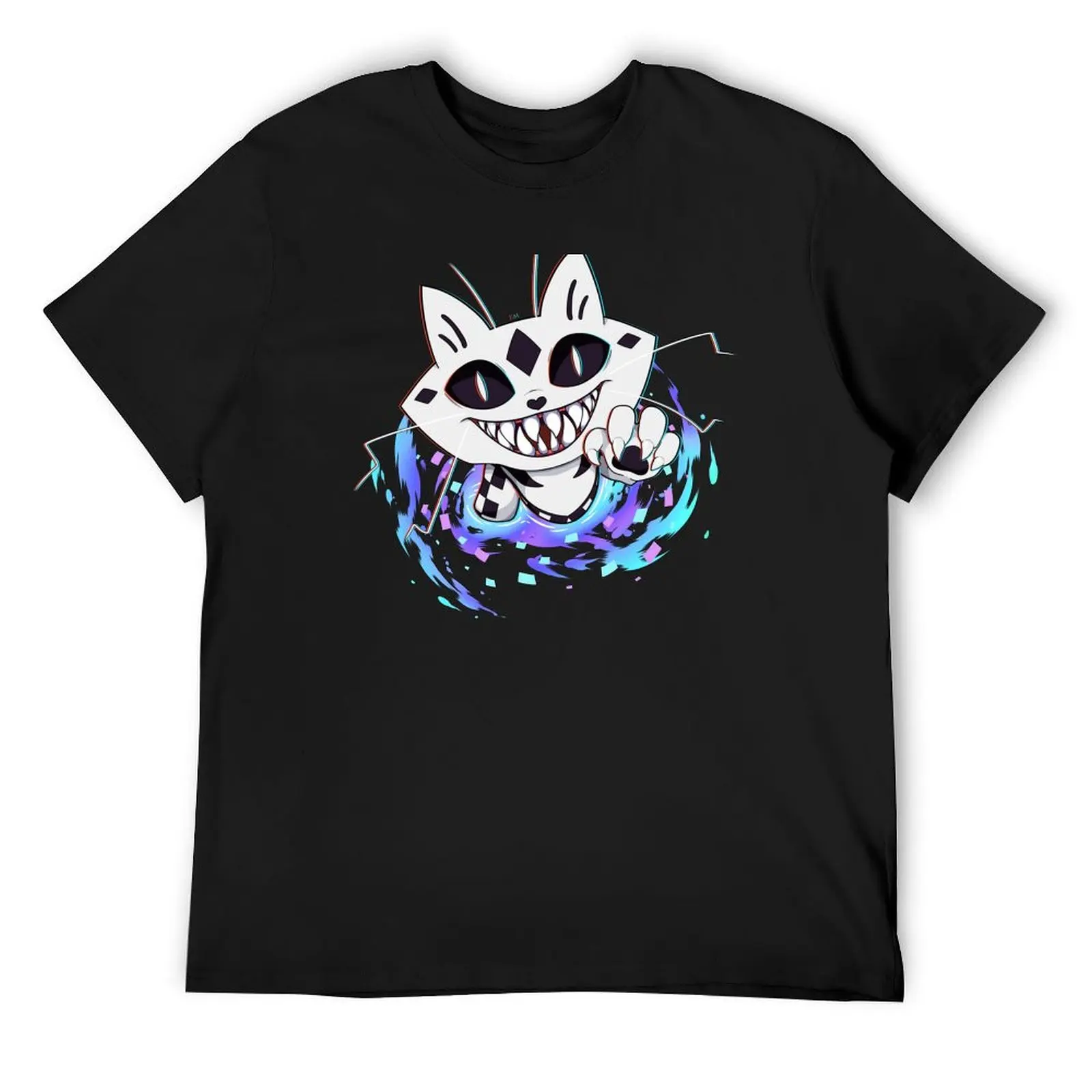 Cursed Cat T-Shirt blue lock clothes quick-drying T-shirt men 
Cursed Cat T-Shirt blue lock clothes quick-drying T-shirt men
