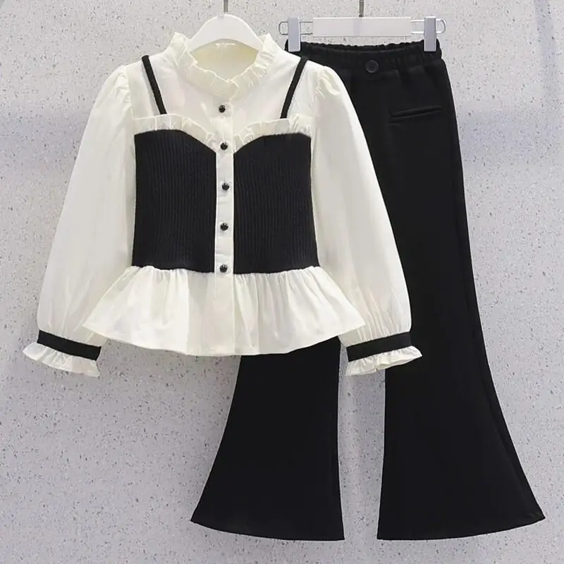 Kawaii Girl Bell-Bottoms Trend Autumn and Winter 2-Piece Set Fashion Loose New Student Cartoon Casual Fashion Children Clothing
Kawaii Girl Bell-Bottoms Trend Autumn and Winter 2-Piece Set Fashion Loose New Student Cartoon Casual Fashion Children Clothing