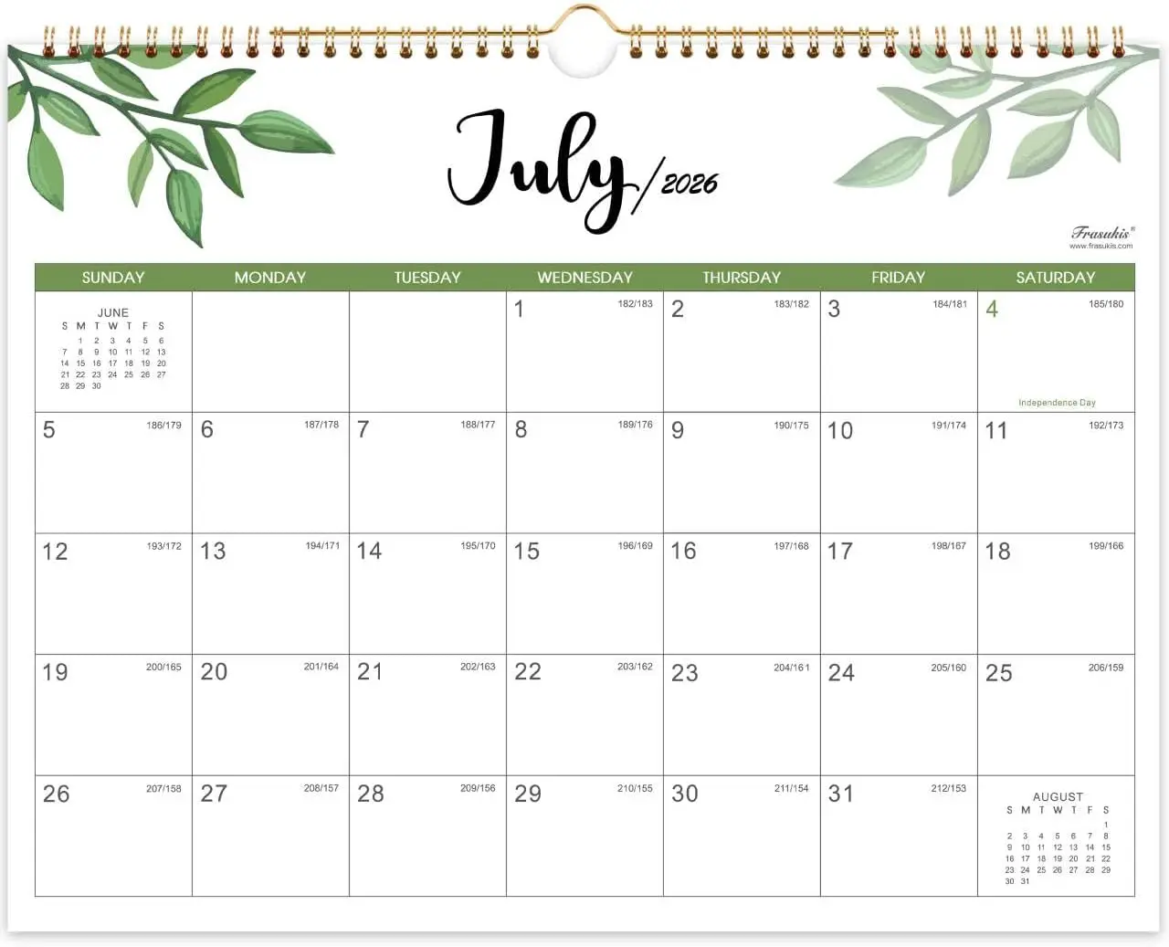 2026-2028 Wall Calendar 14.8x11.5 Inches July 2026 - June 2028 Large Blocks with Julian Dates
2026-2028 Wall Calendar 14.8x11.5 Inches July 2026 - June 2028 Large Blocks with Julian Dates