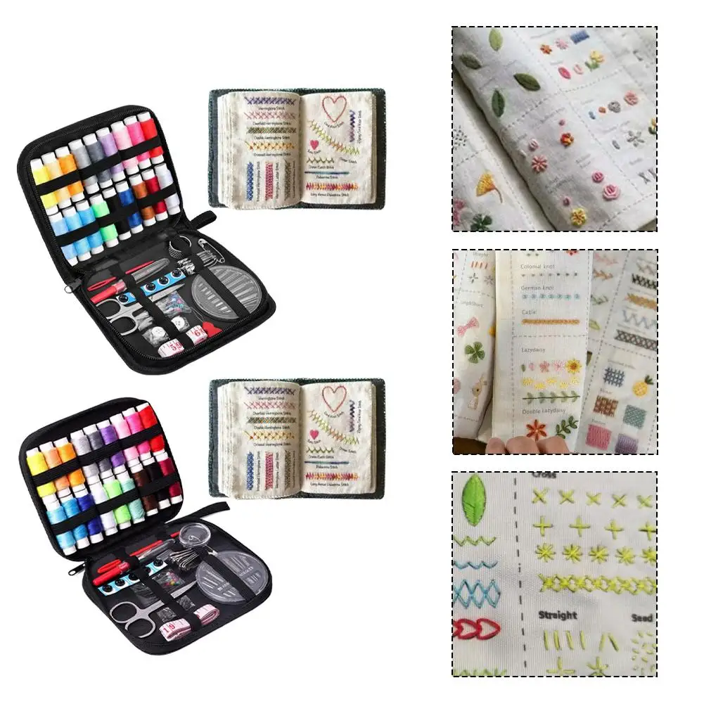 86PCS Needle and Thread Box Hand Embroidery Set Home Needle and Thread Tool Kit Set for Beginners and Professional Craftsmen
86PCS Needle and Thread Box Hand Embroidery Set Home Needle and Thread Tool Kit Set for Beginners and Professional Craftsmen