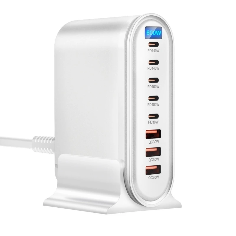 Highly Power 600W USB C Charging Hubs 8Ports USB for Phones Tablets Laptops USB C Charging Adapter for Travel
Highly Power 600W USB C Charging Hubs 8Ports USB for Phones Tablets Laptops USB C Charging Adapter for Travel