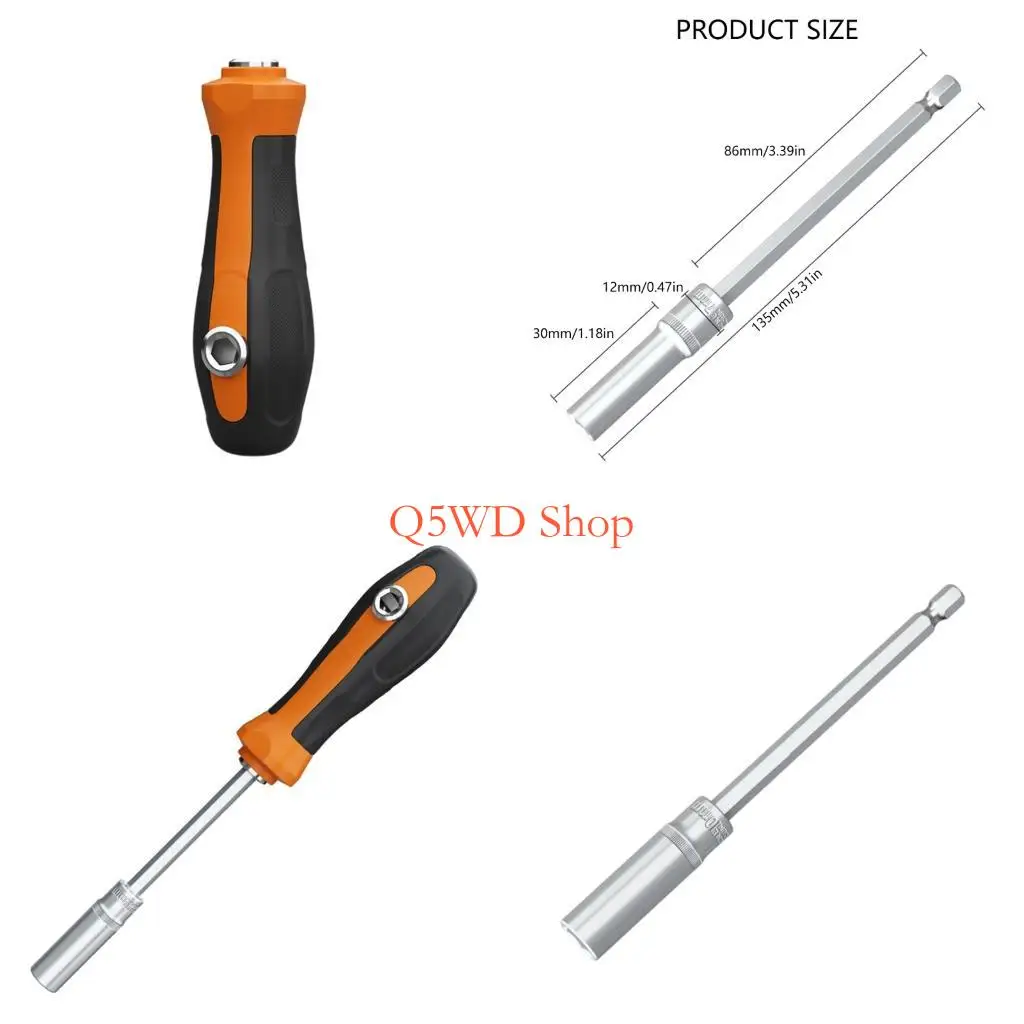 Q5WD Professional Socket Wrench Hexagonal Handle for Quick Assembly and Disassembly
Q5WD Professional Socket Wrench Hexagonal Handle for Quick Assembly and Disassembly