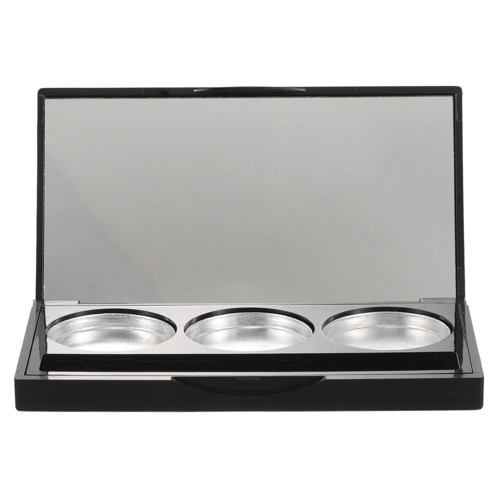 Portable Matte Black Eyeshadow Palette 3-Grid Circular Pans Travel Makeup Organizer Brush Slot Refillable
Portable Matte Black Eyeshadow Palette 3-Grid Circular Pans Travel Makeup Organizer Brush Slot Refillable