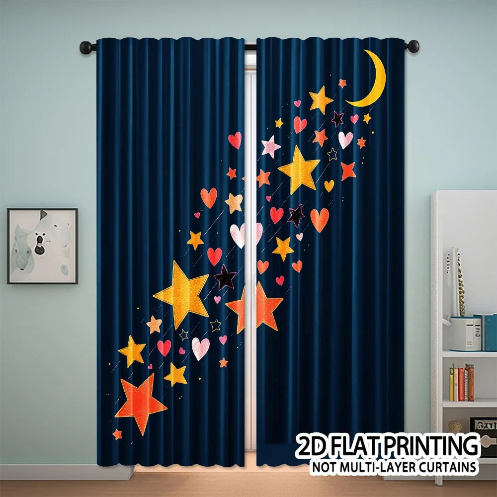 Starry Night Light Art Pattern Print Drapes Room Darkening Window Curtains for Home Decor,Rod Pocket Blackout Curtains Bedroom
Starry Night Light Art Pattern Print Drapes Room Darkening Window Curtains for Home Decor,Rod Pocket Blackout Curtains Bedroom