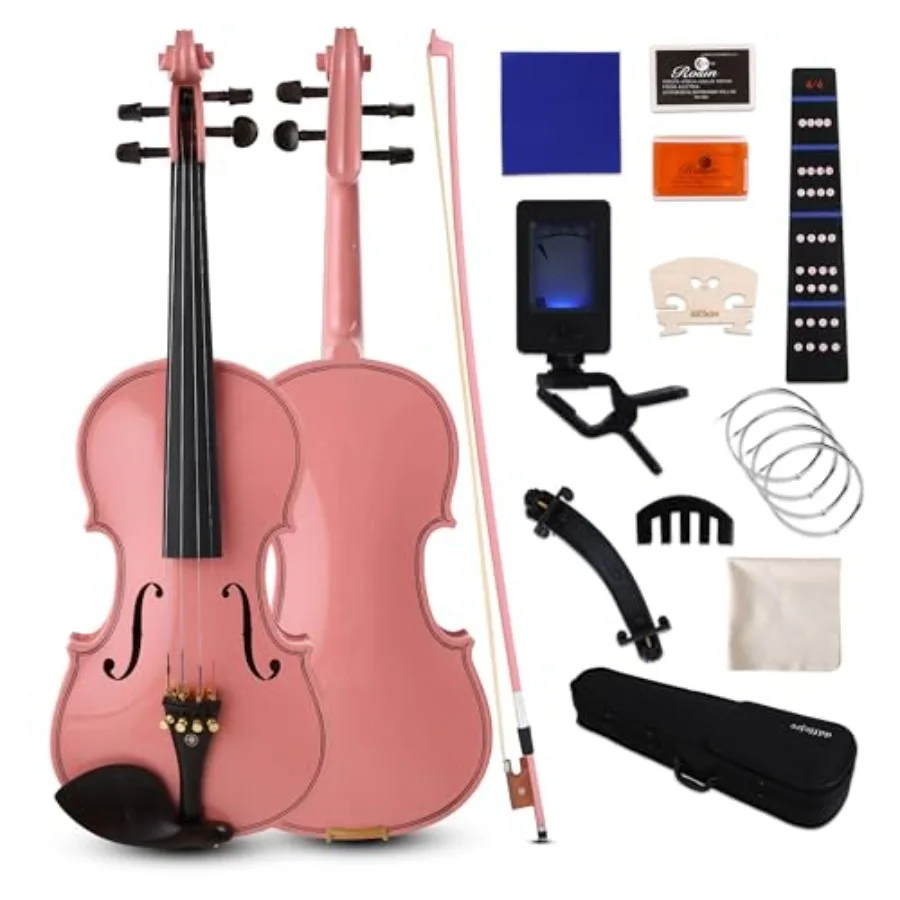 Скрипка 4/4 полноразмерная для начинающих, студентов и взрослых, с жестким футляром, смычком, смолой, подставкой для плеча, тюнером, дополнительными струнами, подставкой для струнодержателя и накладкой на гриф
Скрипка 4/4 полноразмерная для начинающих, студентов и взрослых, с жестким футляром, смычком, смолой, подставкой для плеча, тюнером, дополнительными струнами, подставкой для струнодержателя и накладкой на гриф