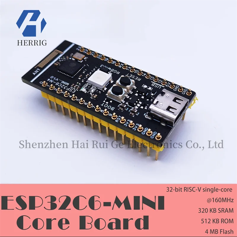 WeAct ESP32-C6-Mini development board microcontroller programming learning controller core board
WeAct ESP32-C6-Mini development board microcontroller programming learning controller core board