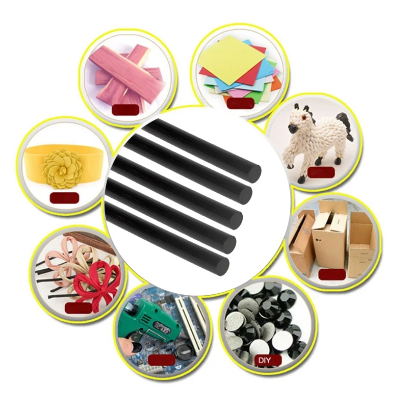 Термоплавкий клей-карандаш черный с высоким клеем 7 мм для DIY Craft Repair Tool G5AB
Термоплавкий клей-карандаш черный с высоким клеем 7 мм для DIY Craft Repair Tool G5AB