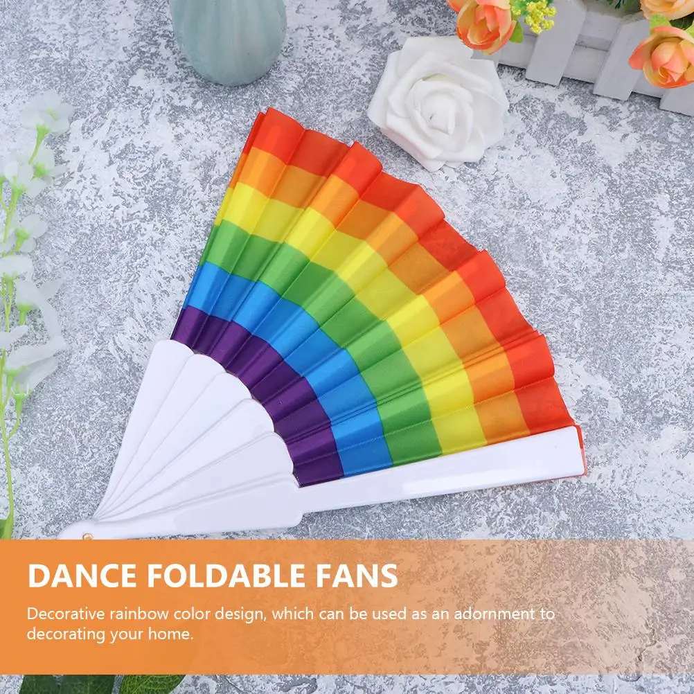 10 Pcs Blank Rainbow Folding Fan Miss Party Plastic Iridescent Dancing Accessories
10 Pcs Blank Rainbow Folding Fan Miss Party Plastic Iridescent Dancing Accessories