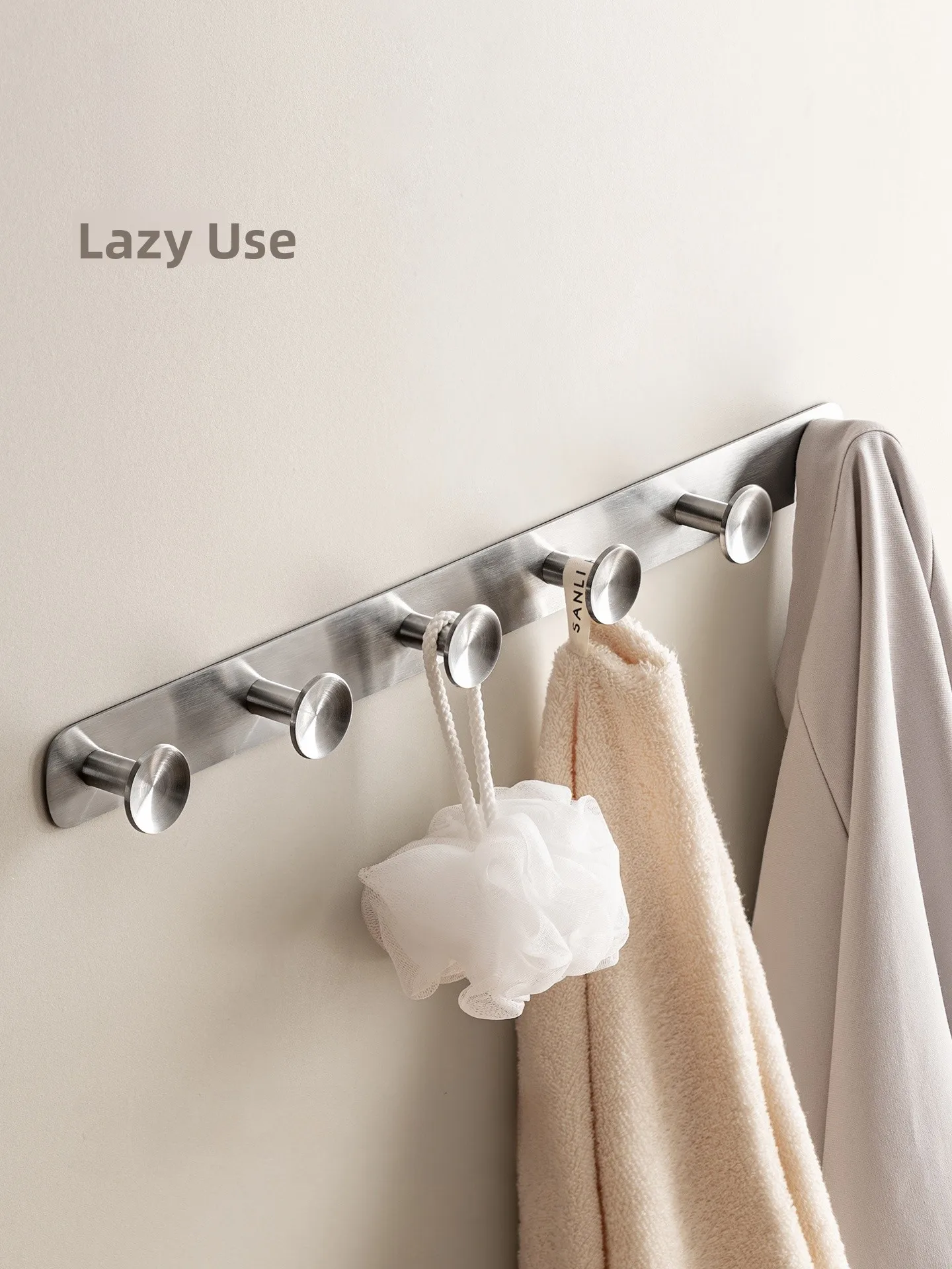 Strong Load-Bearing Bathroom Corner Hook No-Punching 304 Stainless Steel Door Back Clothes Hanger Hook a Row of Adhesive Glue
Strong Load-Bearing Bathroom Corner Hook No-Punching 304 Stainless Steel Door Back Clothes Hanger Hook a Row of Adhesive Glue