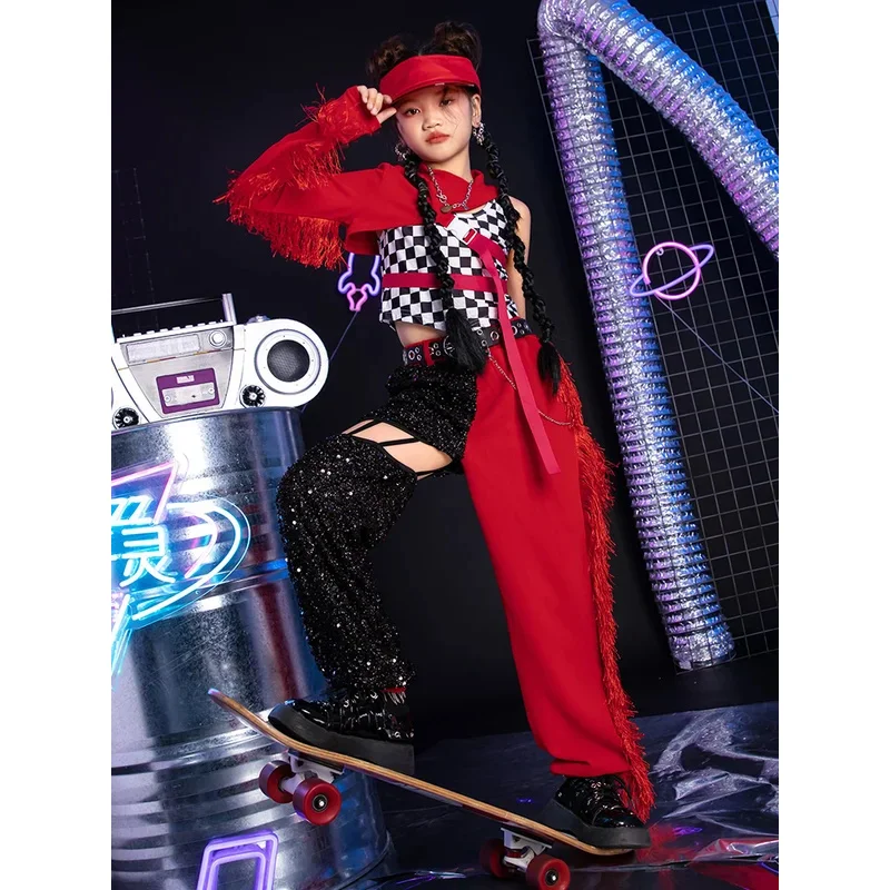 Children's Cool and Handsome Street Dance Set Girl's Fashionable Jazz Dance Dress Hip Hop Children's Performance Dress Autumn
Children's Cool and Handsome Street Dance Set Girl's Fashionable Jazz Dance Dress Hip Hop Children's Performance Dress Autumn