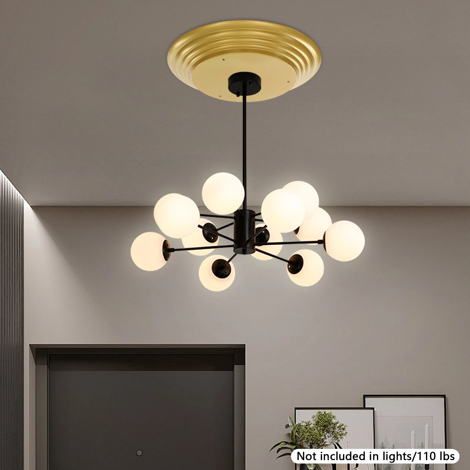Gold Round Chandelier Decorative Cover With Galvanized Plate Material, High-Temperature Baking Paint For Durability
Gold Round Chandelier Decorative Cover With Galvanized Plate Material, High-Temperature Baking Paint For Durability