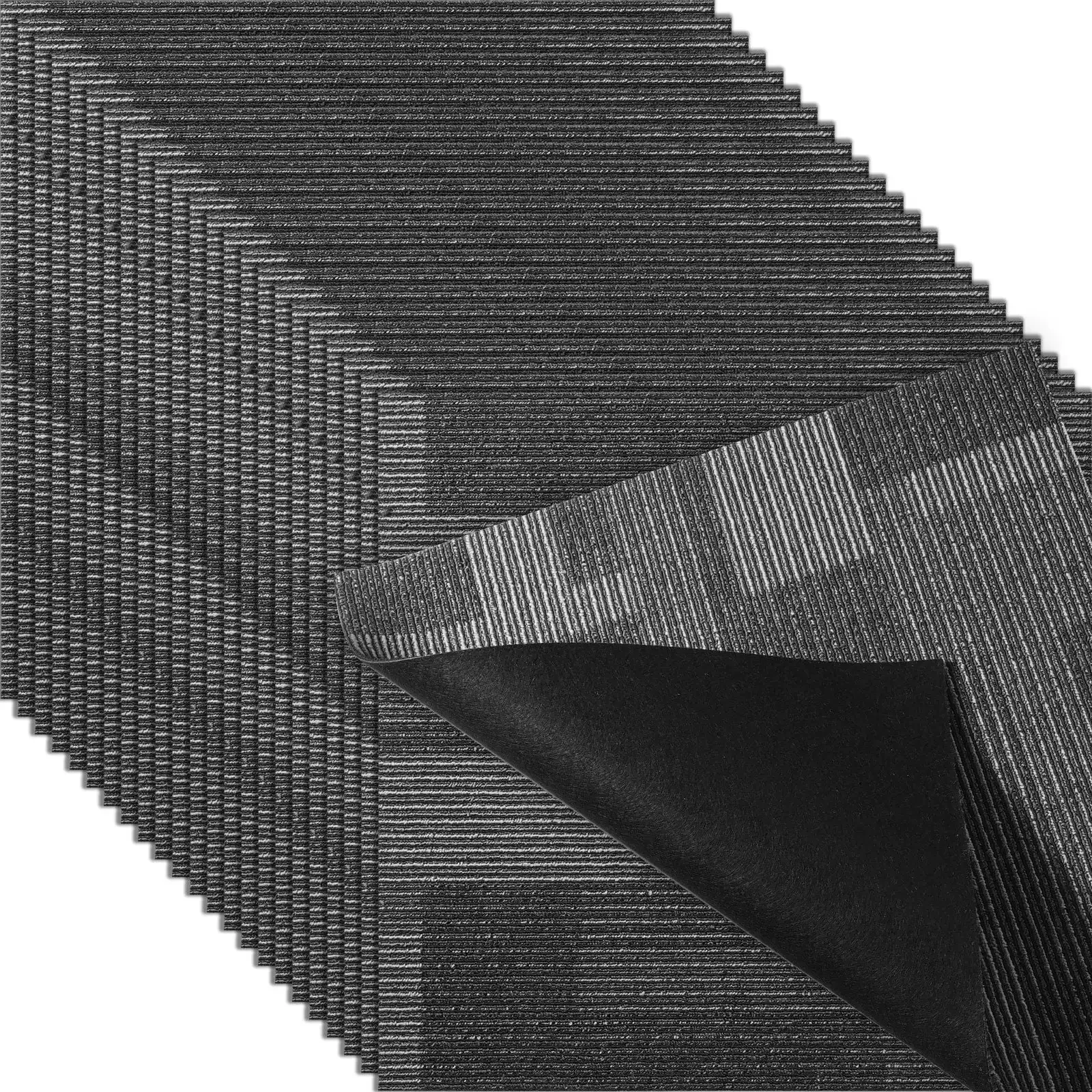Carpet Tiles Reusable, 24"x 24"Carpet Squares With Padding Attached, Soft Padded Carpet Tiles (24Tiles, Mixed Gray)
Carpet Tiles Reusable, 24"x 24"Carpet Squares With Padding Attached, Soft Padded Carpet Tiles (24Tiles, Mixed Gray)