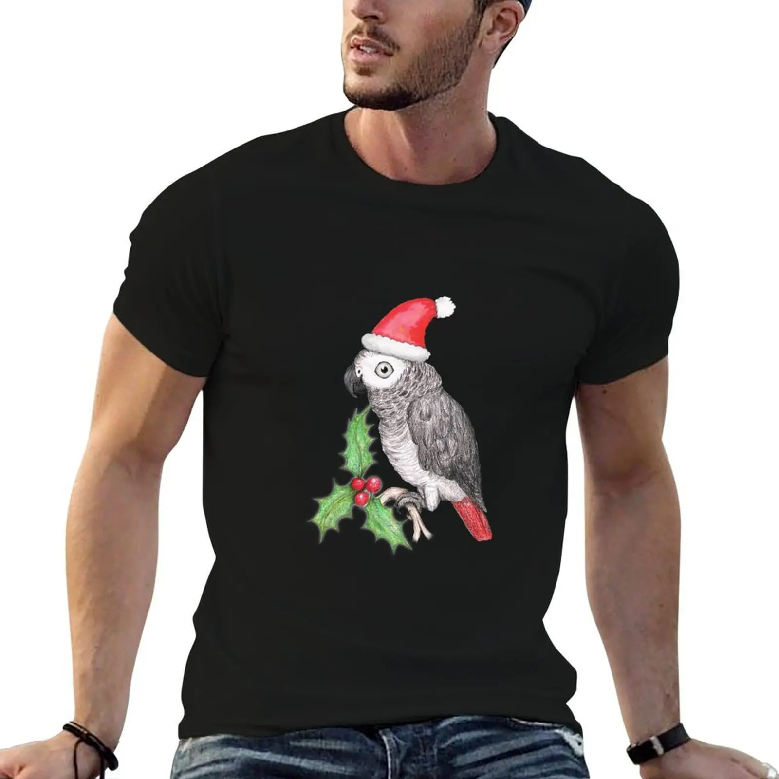 Christmas African grey parrot T-Shirt man t shirts cotton t shirt man cotton g man t shirts for men T-shirt
Christmas African grey parrot T-Shirt man t shirts cotton t shirt man cotton g man t shirts for men T-shirt
