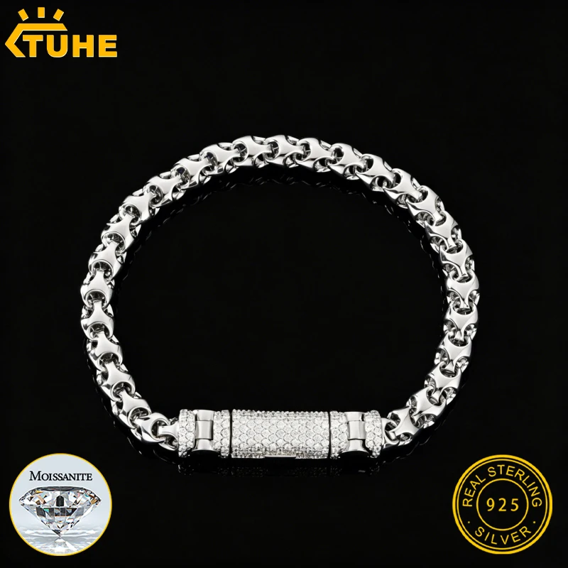 TUHE High Quality Unisex Classic S925 Silver Cuban Chain Silver Bracelet For Men Women Jewelry Gifts
TUHE High Quality Unisex Classic S925 Silver Cuban Chain Silver Bracelet For Men Women Jewelry Gifts