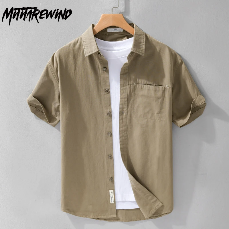 Summer Basic Shirts Male Daily Causal Fresh Shirt Lapel Pocket Pure Cotton Short Sleeve Shirt Comfortable Simple Tops Versatile
Summer Basic Shirts Male Daily Causal Fresh Shirt Lapel Pocket Pure Cotton Short Sleeve Shirt Comfortable Simple Tops Versatile
