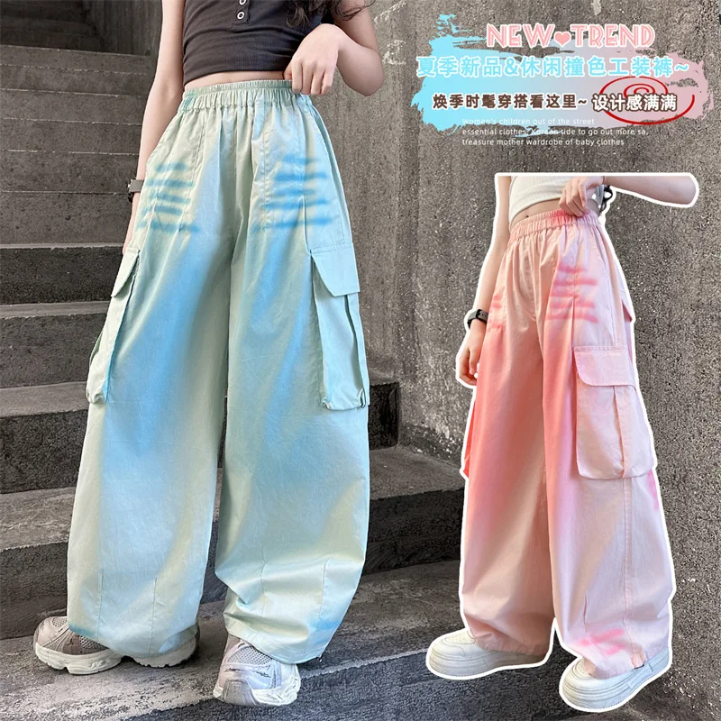 Girls Y2K New Casual Cotton Cargo Pants Gothic Spray Printing Trousers Children Fashion Streetwear Bottoms Kids Clothing Joggers
Girls Y2K New Casual Cotton Cargo Pants Gothic Spray Printing Trousers Children Fashion Streetwear Bottoms Kids Clothing Joggers