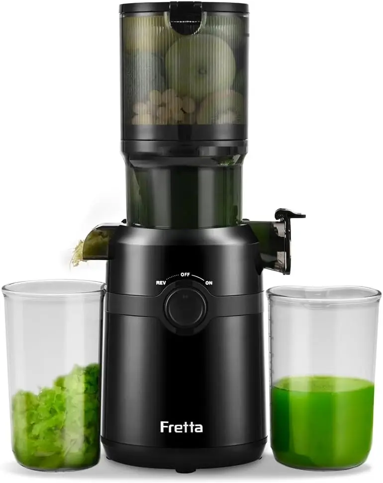 Cold Press Juicer, Slow Masticating, PCTG Material, Whole Fruits & Veggies, BPA-Free, Easy Clean, Black
Cold Press Juicer, Slow Masticating, PCTG Material, Whole Fruits & Veggies, BPA-Free, Easy Clean, Black