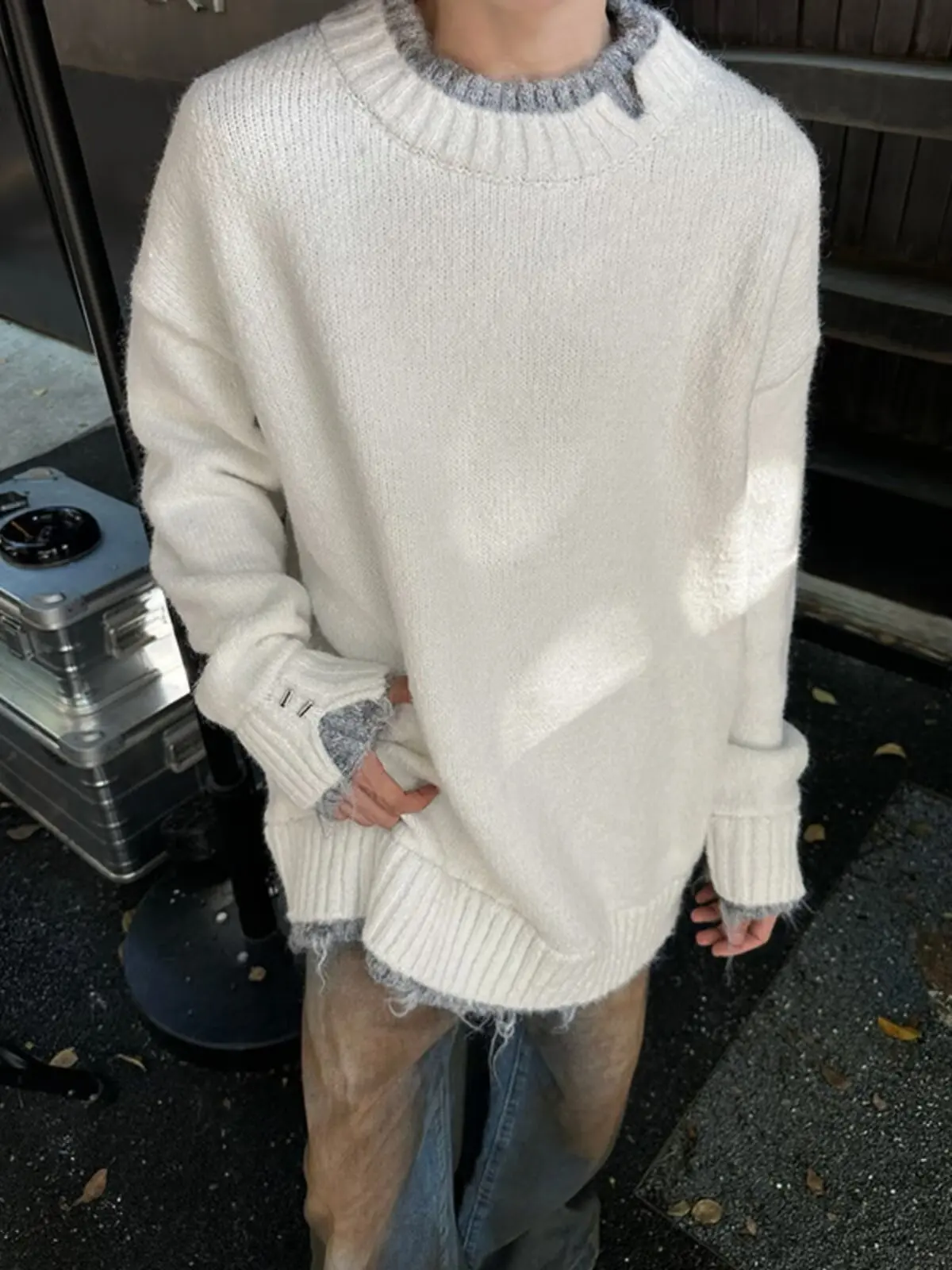 Lazy Style Overhead Knitted Sweater Loose Fit Mink Imitation Tassel Autumn Winter Casual Long Sleeve round Neck Top
Lazy Style Overhead Knitted Sweater Loose Fit Mink Imitation Tassel Autumn Winter Casual Long Sleeve round Neck Top