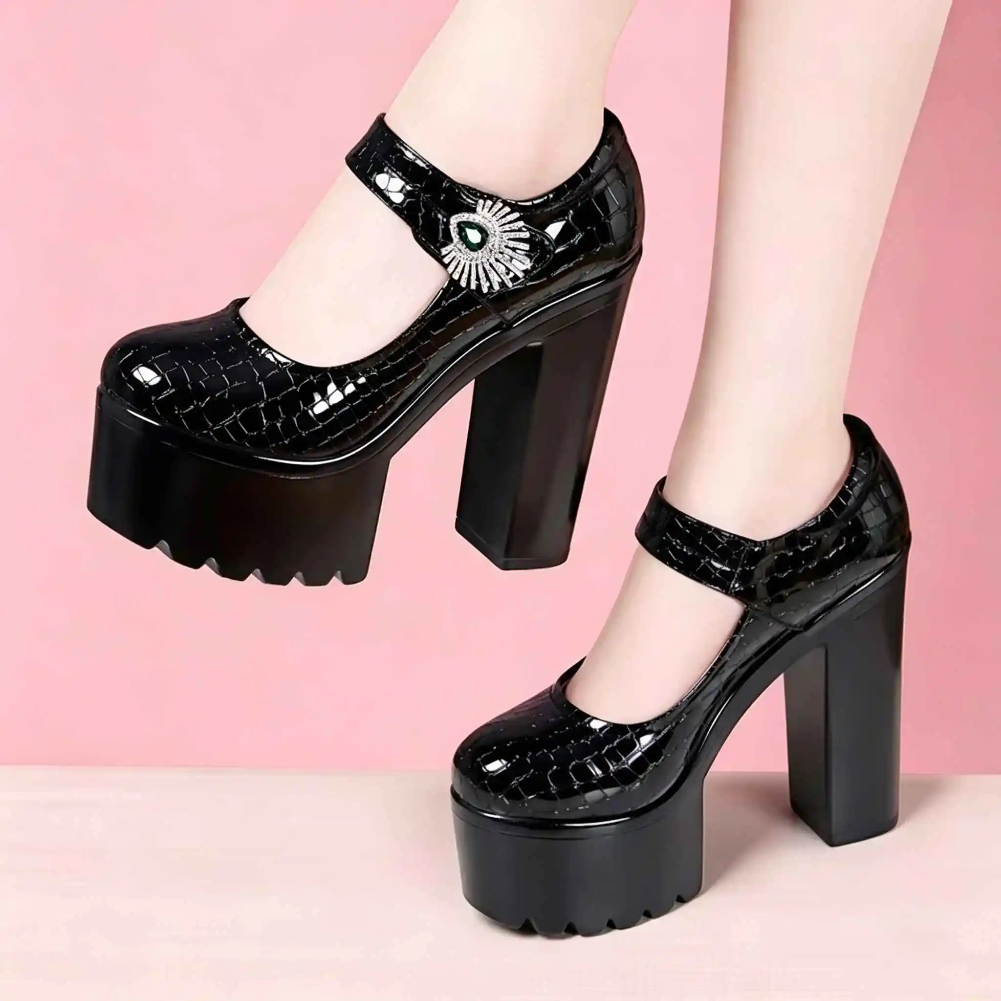 14cm Small Size 32-43 Elegant Thick Bottom Platform Shoes Women Pumps 2026 Fall Block High Heels Shoes for Model Formal Office
14cm Small Size 32-43 Elegant Thick Bottom Platform Shoes Women Pumps 2026 Fall Block High Heels Shoes for Model Formal Office