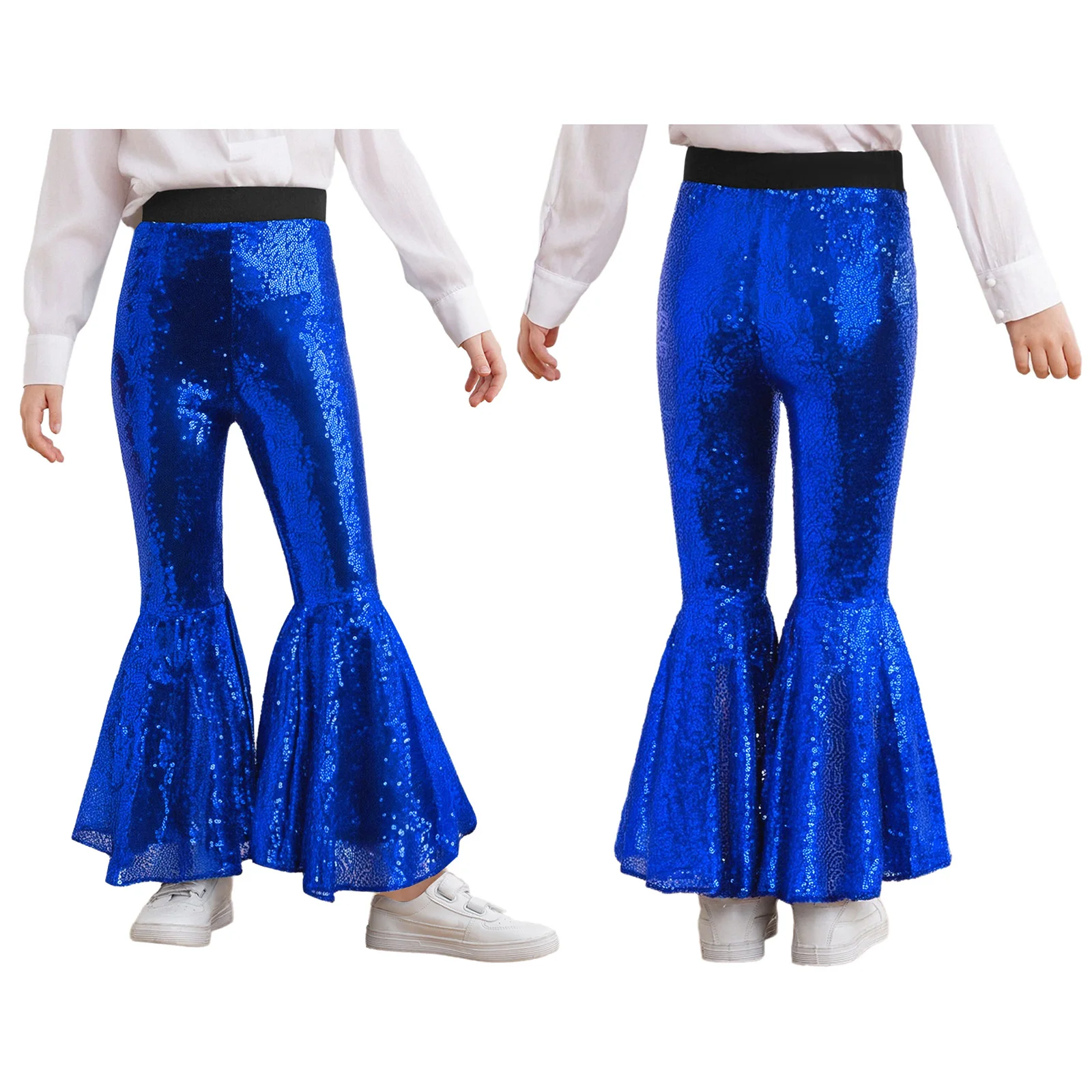 Elegant Hip Hop Dance Costume Girls Elastic Waistband Bell-Bottom Pants Fashion Jazz Street Dance Style Trousers for Daily Wear
Elegant Hip Hop Dance Costume Girls Elastic Waistband Bell-Bottom Pants Fashion Jazz Street Dance Style Trousers for Daily Wear