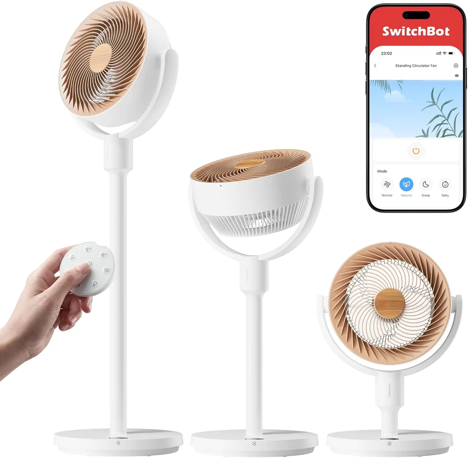 Quiet Oscillating Fan with 28H Battery, 100ft Airflow, 3 Heights, App & Voice Control
Quiet Oscillating Fan with 28H Battery, 100ft Airflow, 3 Heights, App & Voice Control