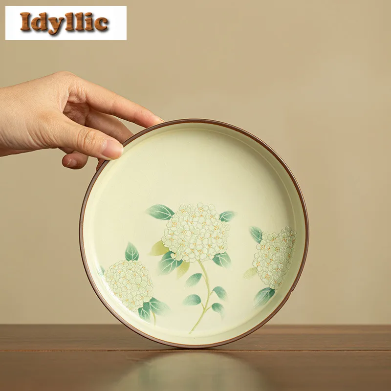 Ru Kiln Embroidered Ball Blossoming Fruit Dishes Handmade Pastry Plate Household Sharing Plate Accessories Pot Bearing Craft
Ru Kiln Embroidered Ball Blossoming Fruit Dishes Handmade Pastry Plate Household Sharing Plate Accessories Pot Bearing Craft