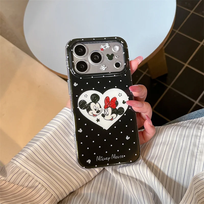 New Fashion iPhone case Cute Black polka dots Phone Case For iPhone 15 16 17 Black Glossy Cover With Disney Character Print
New Fashion iPhone case Cute Black polka dots Phone Case For iPhone 15 16 17 Black Glossy Cover With Disney Character Print