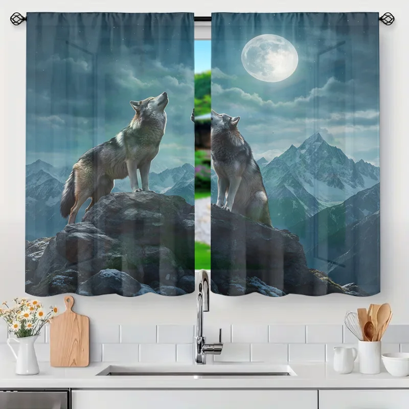 Aesthetic Wolf Moon Mountain Scene Curtain Panel Window Decor for Living Room Bedroom Nature Abstract Art Blinds House Window Cu
Aesthetic Wolf Moon Mountain Scene Curtain Panel Window Decor for Living Room Bedroom Nature Abstract Art Blinds House Window Cu