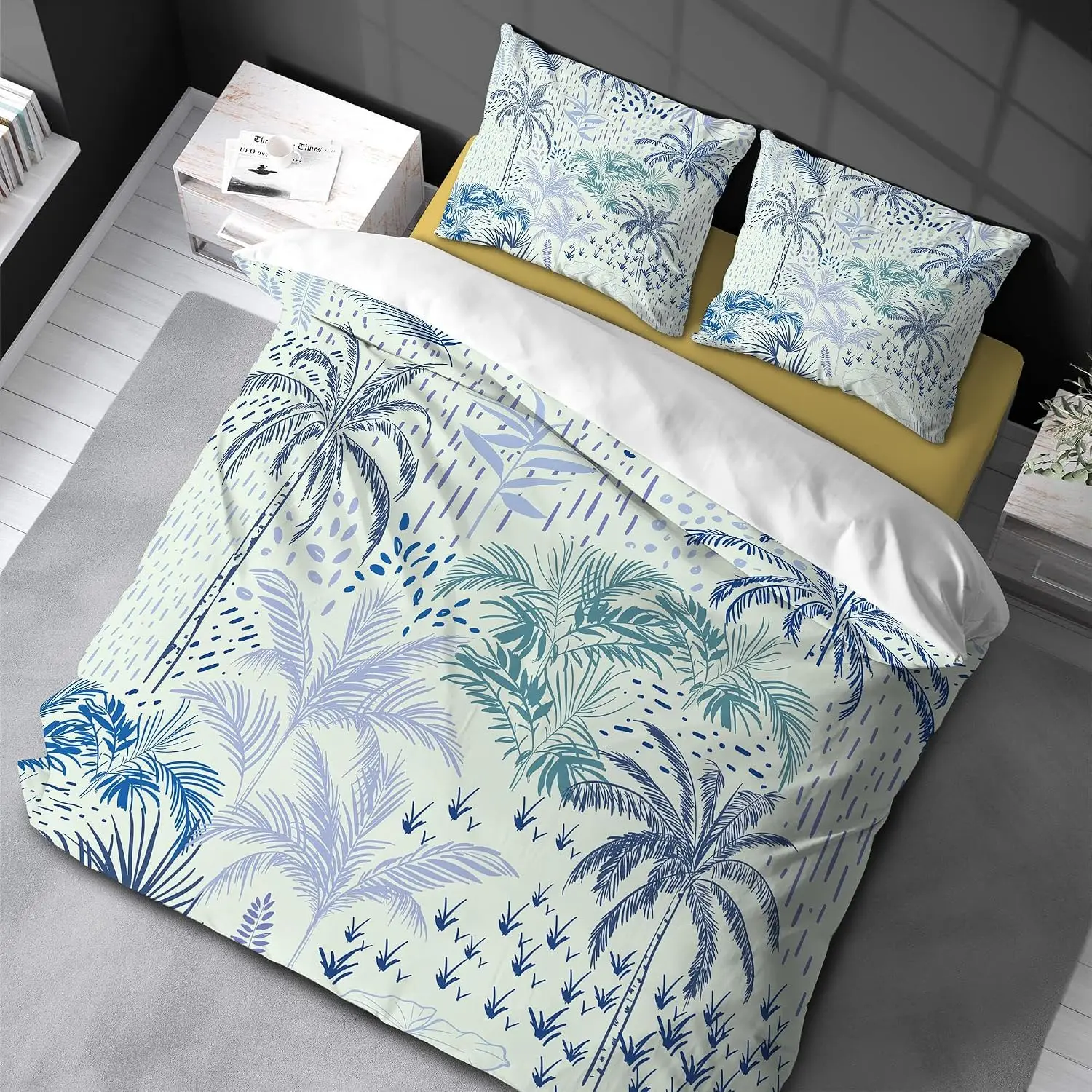 Coconut Tree Anime Bedding Set Single Size 135x200cm 3pcs Microfiber Cartoon Duvet Cover with 40x80cm Pillowcases Bedclothes
Coconut Tree Anime Bedding Set Single Size 135x200cm 3pcs Microfiber Cartoon Duvet Cover with 40x80cm Pillowcases Bedclothes