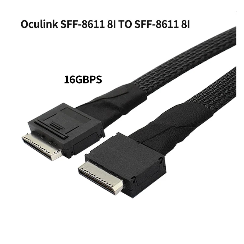 Кабель для сервера Oculink 16 ГБ/сек. SFF 8611 8I TO SFF 8611 8I, кабель для передачи данных
Кабель для сервера Oculink 16 ГБ/сек. SFF 8611 8I TO SFF 8611 8I, кабель для передачи данных