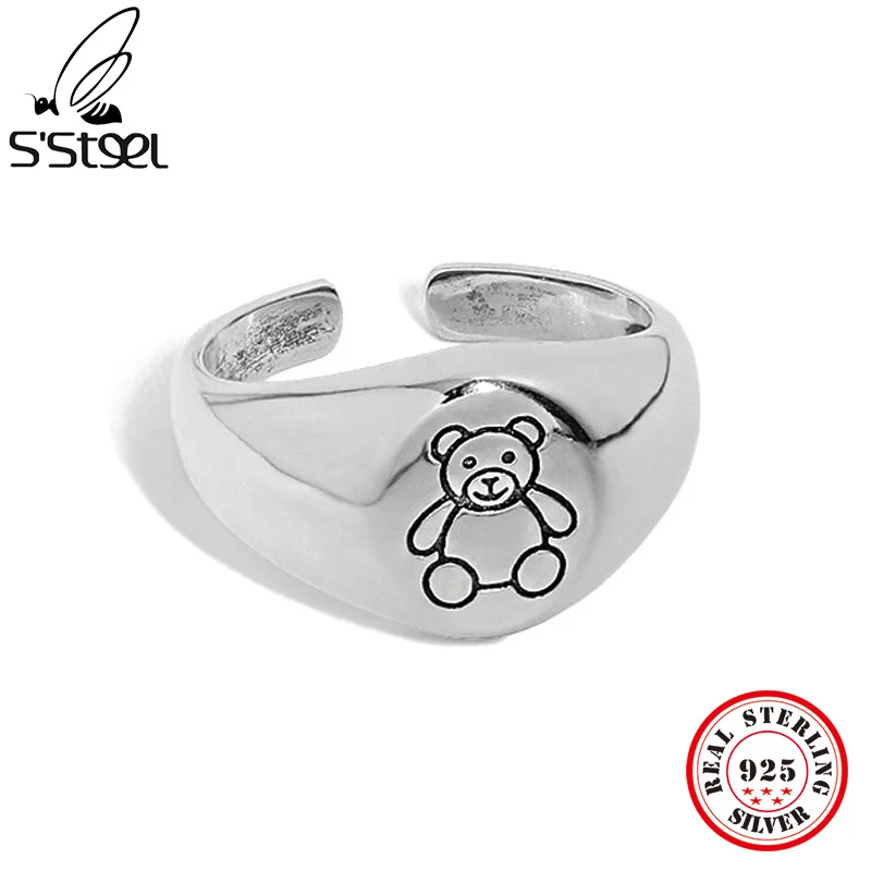 S'STEEL Original 925 Sterling Silver Bear Vintage Ring Personalized Engagement Party Accessories 2022 Fine Jewelry 2022 Trend
S'STEEL Original 925 Sterling Silver Bear Vintage Ring Personalized Engagement Party Accessories 2022 Fine Jewelry 2022 Trend