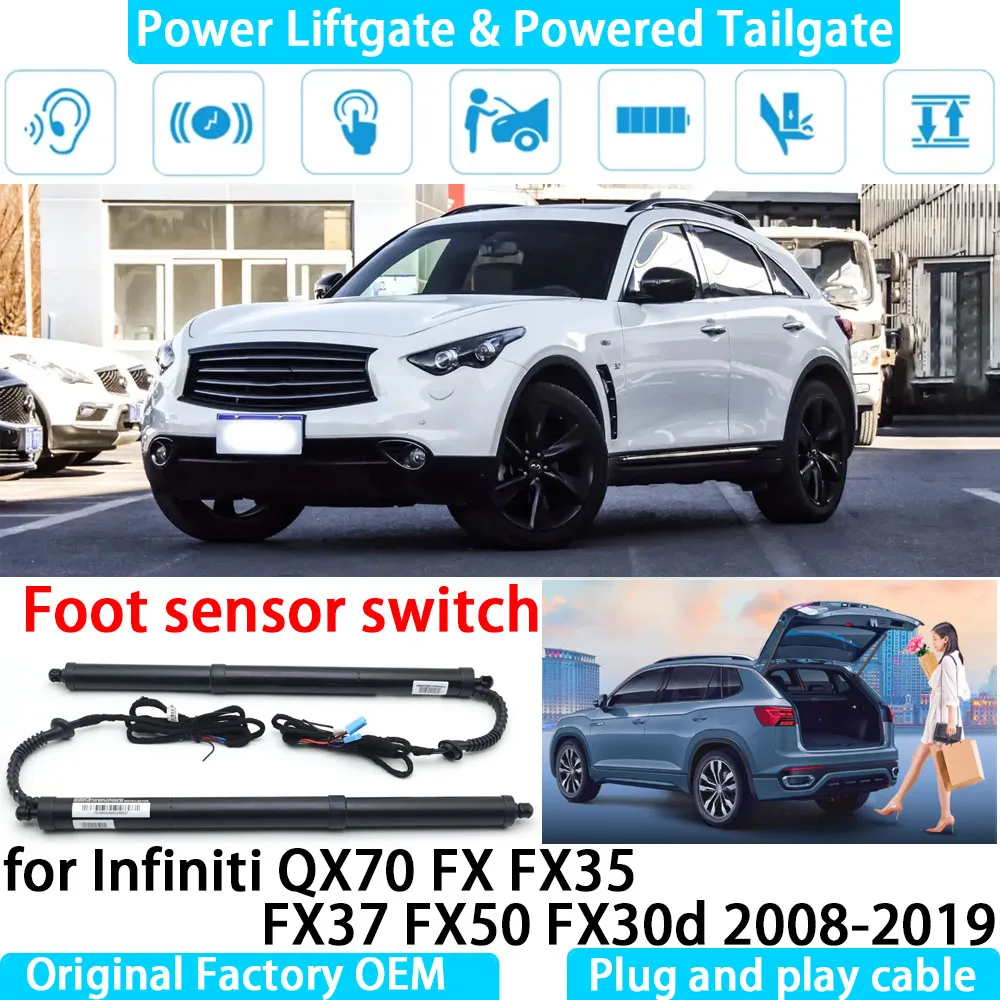 for Infiniti QX70 FX FX35 FX37 FX50 FX30d Automatic Electric Power Liftgate Powered Tailgate Strut Tail Gate Lift System
for Infiniti QX70 FX FX35 FX37 FX50 FX30d Automatic Electric Power Liftgate Powered Tailgate Strut Tail Gate Lift System