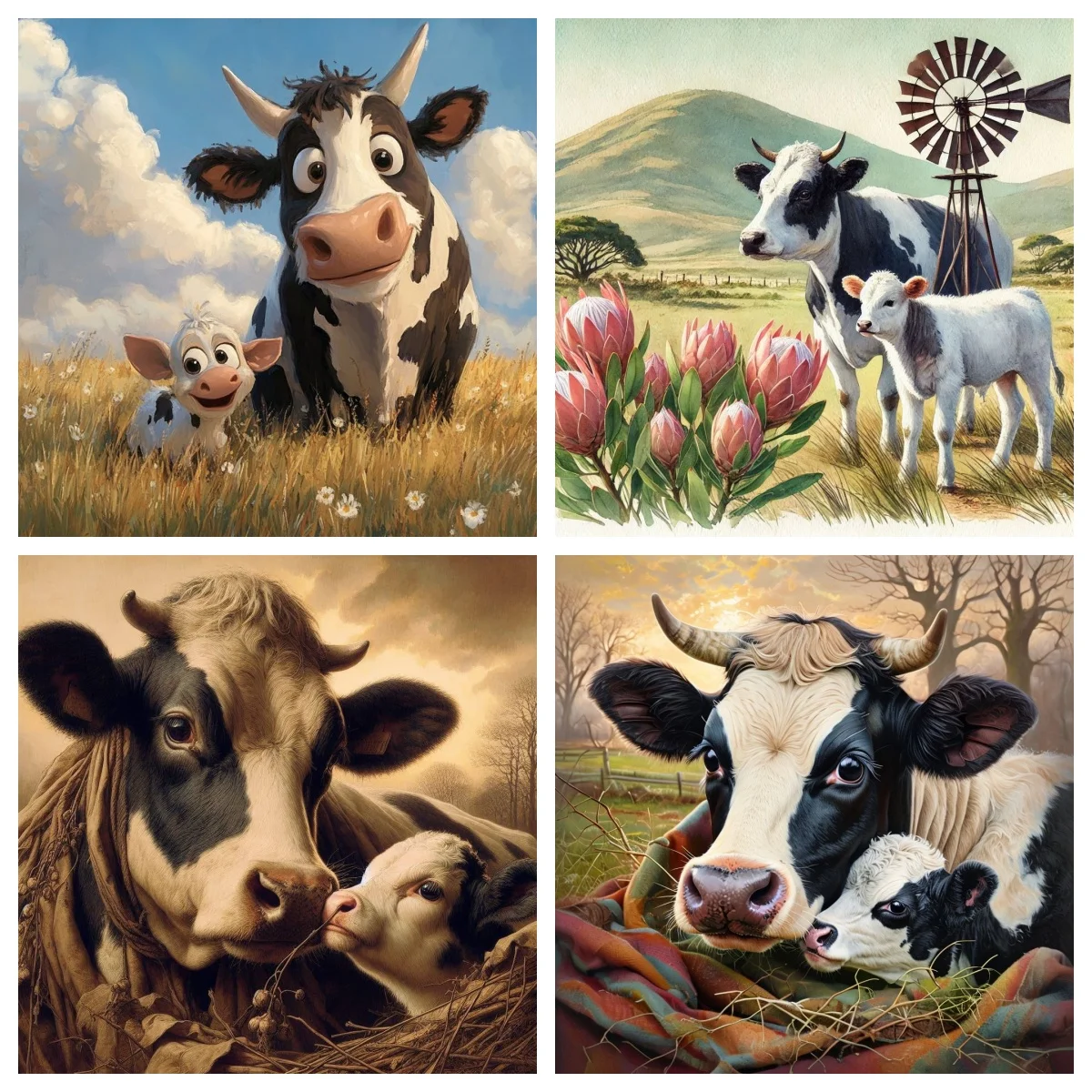 Pastoral dairy cow mother and calf 5D Diamond Painting Farm Scenery DIY Diamond Embroidery Home Wall Decor
Pastoral dairy cow mother and calf 5D Diamond Painting Farm Scenery DIY Diamond Embroidery Home Wall Decor