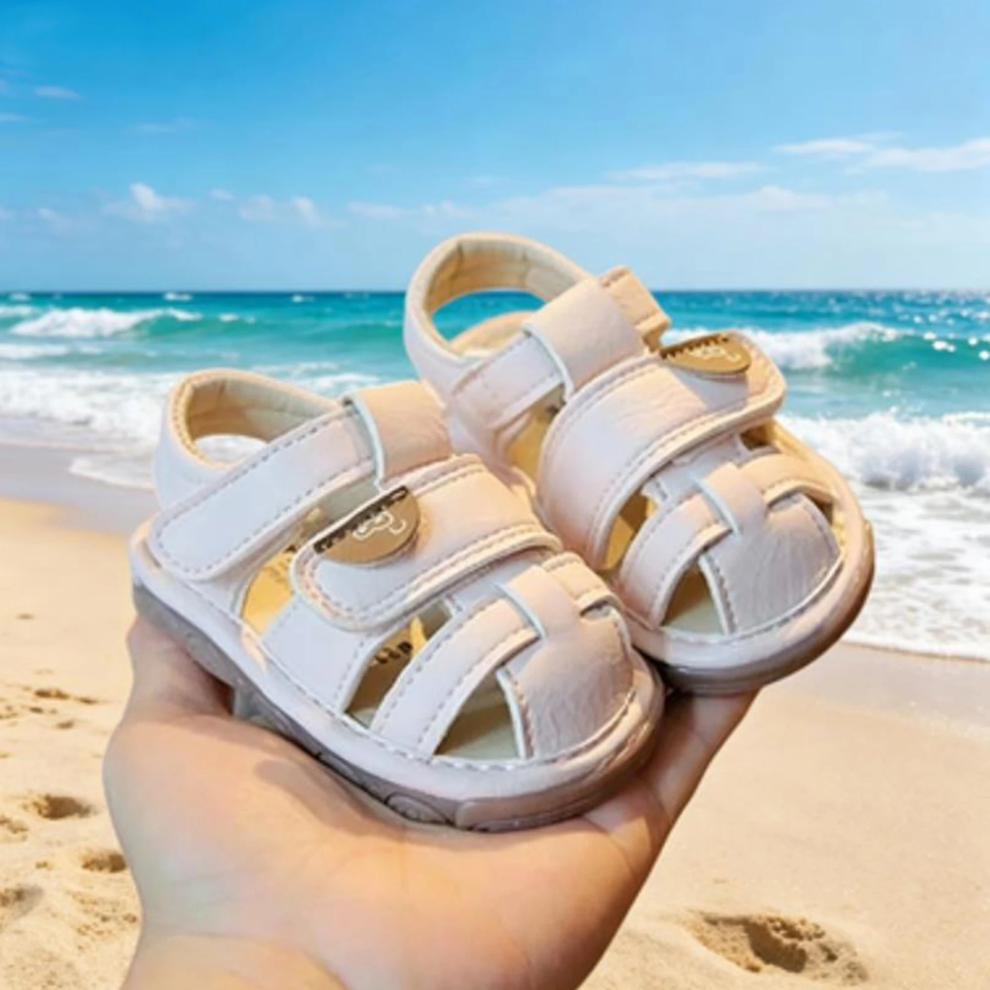 Cute Toddler Boys Girls Breathable Sandals with Closed Toe and Non-Slip Sole for Outdoor Play and Beach Adventures
Cute Toddler Boys Girls Breathable Sandals with Closed Toe and Non-Slip Sole for Outdoor Play and Beach Adventures
