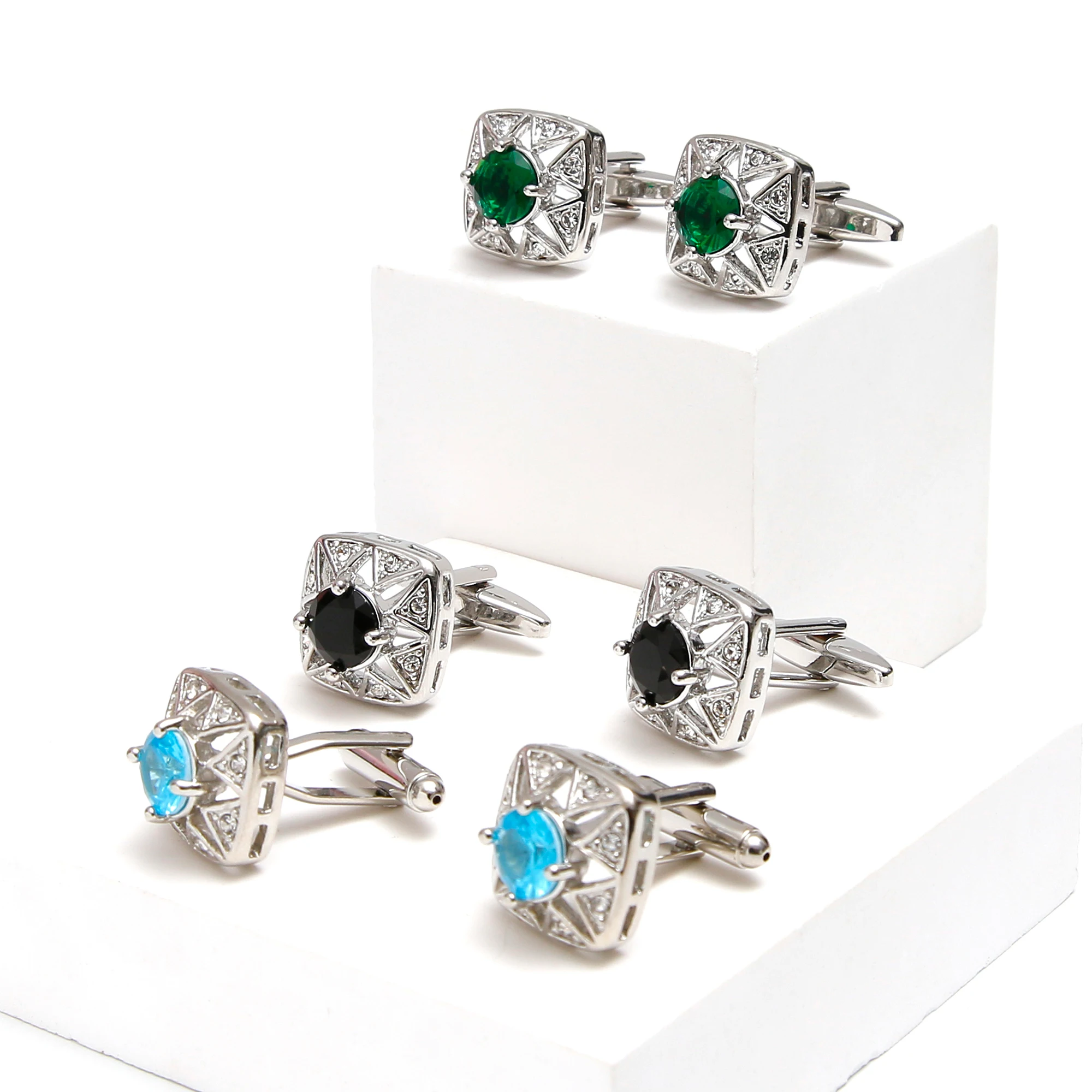 Cufflinks for Man TOMYE XK25032 Luxury Zircon Square Copper Silver Color Dress Shirt Cuff Links Jewelry
Cufflinks for Man TOMYE XK25032 Luxury Zircon Square Copper Silver Color Dress Shirt Cuff Links Jewelry