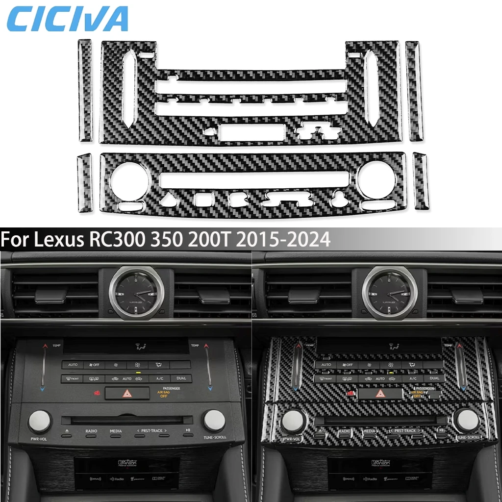 For Lexus RC300 RC350 RC200T 2015-2024 Carbon Fiber Center Console CD Radio Player Interior Cover Stickers Car Accessories Trim
For Lexus RC300 RC350 RC200T 2015-2024 Carbon Fiber Center Console CD Radio Player Interior Cover Stickers Car Accessories Trim