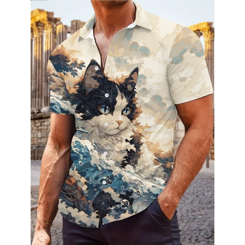 Крутая гавайская рубашка с тигровым узором для женщин и мужчин, кошка, свинья, 3D принт, с короткими рукавами, летние свободные рубашки Aloha, блузка с лацканами, топы
Крутая гавайская рубашка с тигровым узором для женщин и мужчин, кошка, свинья, 3D принт, с короткими рукавами, летние свободные рубашки Aloha, блузка с лацканами, топы