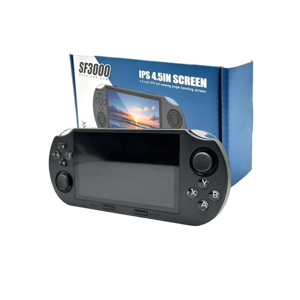 New SF3000 Handheld Game Console Retro Portable Arcade Open Source Handheld PSP Home Game Console
New SF3000 Handheld Game Console Retro Portable Arcade Open Source Handheld PSP Home Game Console