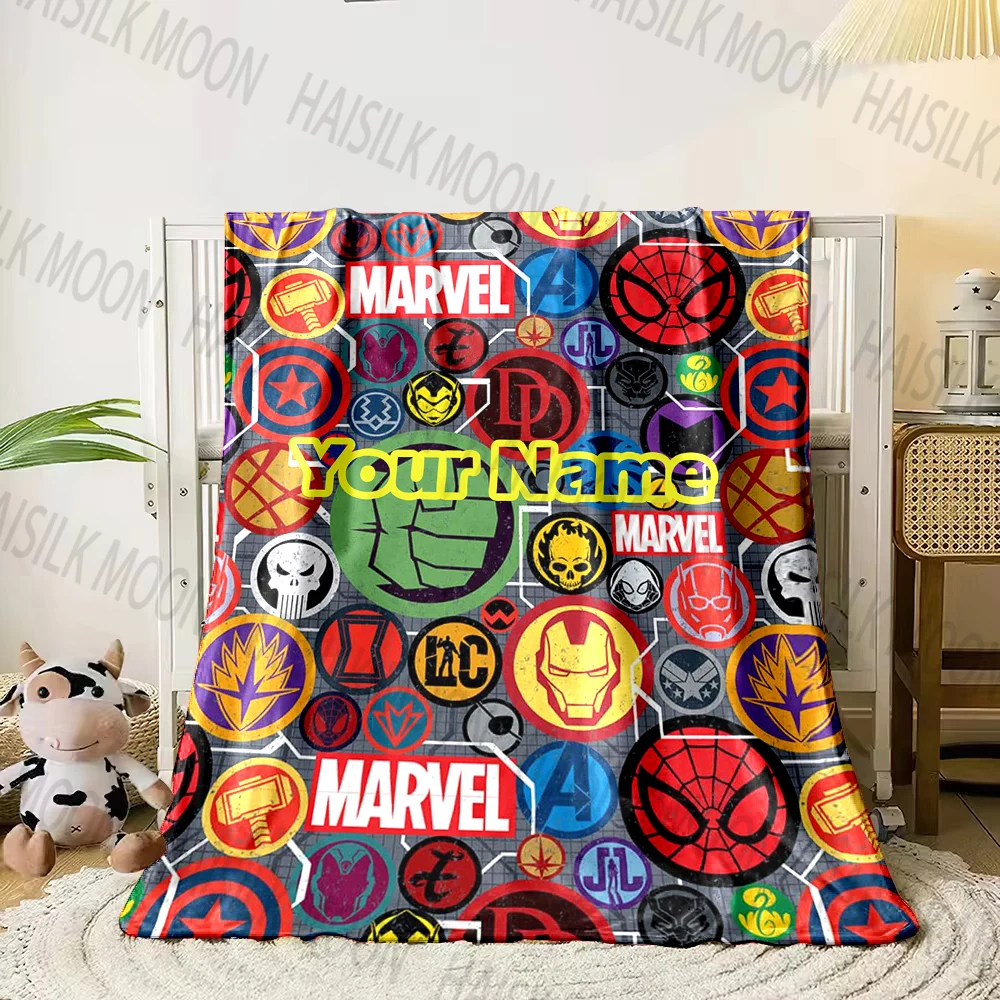 Customized Name Marvel's Avengers Printed Blanket All Seasons Multi-purpose Blanket Suitable for Sofa, Camping, Travel,Car,Gifts
Customized Name Marvel's Avengers Printed Blanket All Seasons Multi-purpose Blanket Suitable for Sofa, Camping, Travel,Car,Gifts
