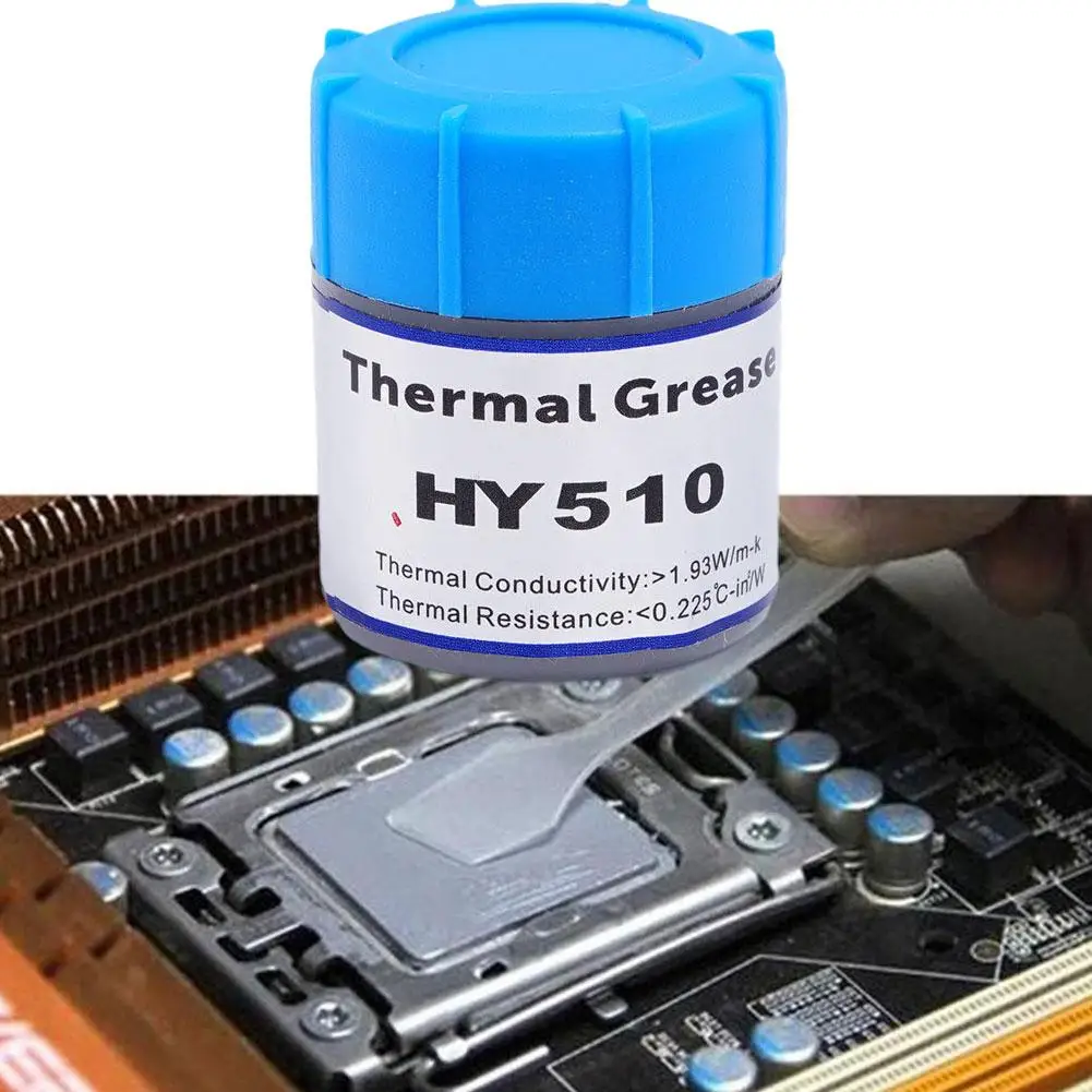 HY510 Silicone Thermal Paste Heat Transfer CPU GPU Chipset silicone thermal grease Cooling Cream Computer Thermal supplies
HY510 Silicone Thermal Paste Heat Transfer CPU GPU Chipset silicone thermal grease Cooling Cream Computer Thermal supplies