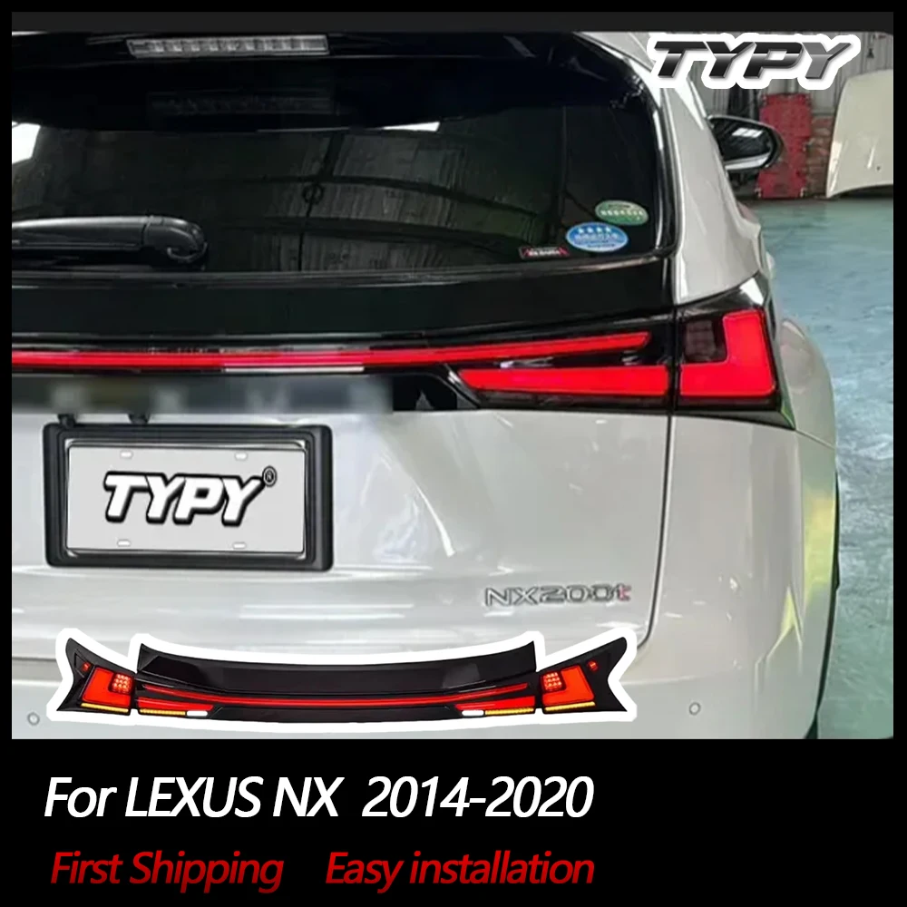 Автомобильные фары TYPY для LEXUS NX, задний фонарь 2014-2020, светодиодный сквозной задний фонарь, дневные ходовые огни, автомобильные аксессуары
Автомобильные фары TYPY для LEXUS NX, задний фонарь 2014-2020, светодиодный сквозной задний фонарь, дневные ходовые огни, автомобильные аксессуары