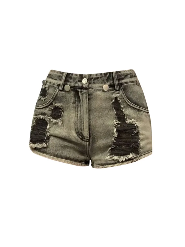 Korean Fashion Black Denim Shorts Women Hole High Waist Jeans Short Streetwear Tassels Hot Pants American Retro Coquette Grunge
Korean Fashion Black Denim Shorts Women Hole High Waist Jeans Short Streetwear Tassels Hot Pants American Retro Coquette Grunge