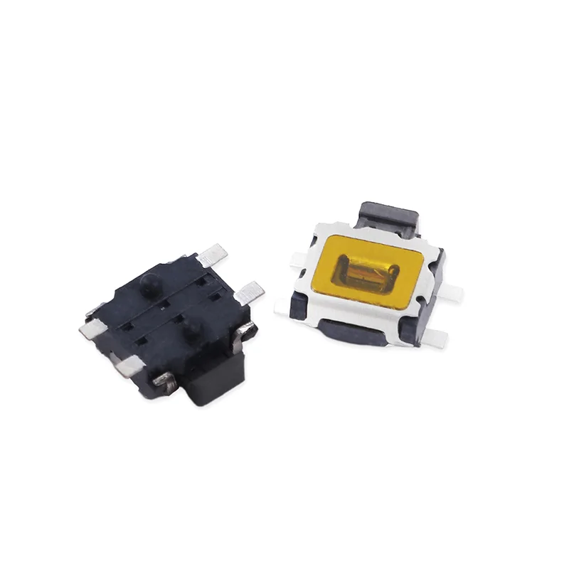 10Pcs/Lot Micro Switch SMD 4Pin Side By Light Touch Button Switch Key For Mobile Phone 3x3.5 Surface Film With Column
10Pcs/Lot Micro Switch SMD 4Pin Side By Light Touch Button Switch Key For Mobile Phone 3x3.5 Surface Film With Column
